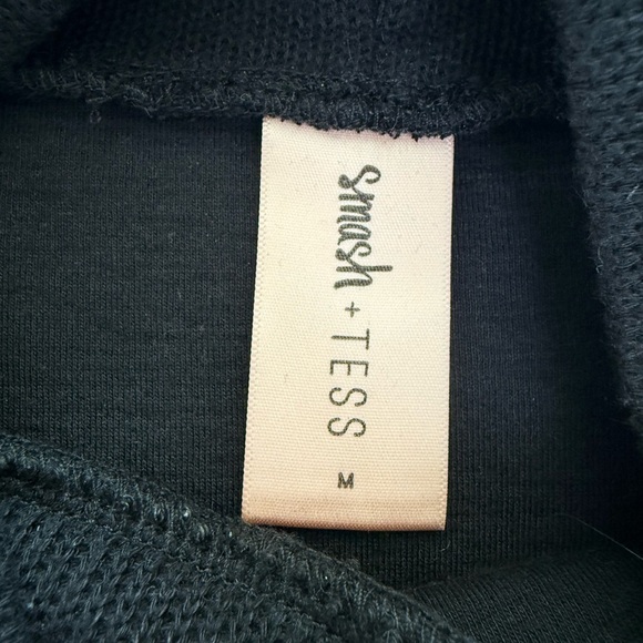 Smash + Tess The Sweater Dress Black Cozy  Midi Mockneck Dress Medium - Picture 11 of 12